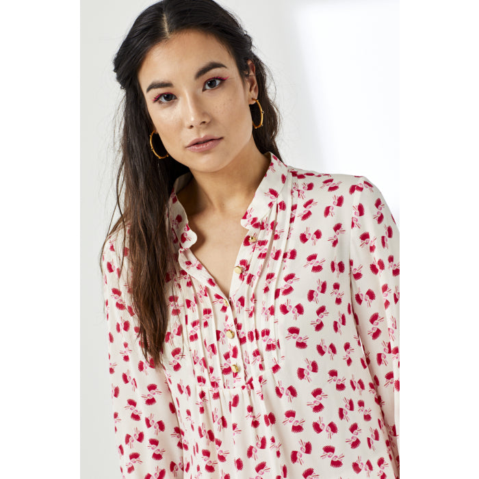 DELPHINE TOP | LARGE HIAWATHA PRINT