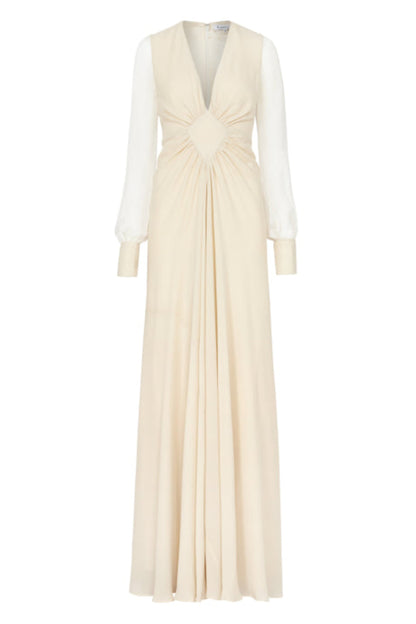BRIDAL | LONG JESSIE DRESS | SILK GEORGETTE