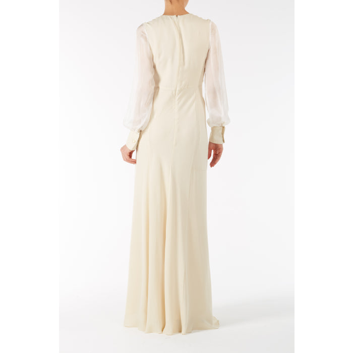 BRIDAL | LONG JESSIE DRESS | SILK GEORGETTE