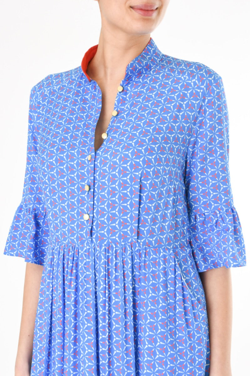LONGER ANASTASIA DRESS | SPINNING PRINT