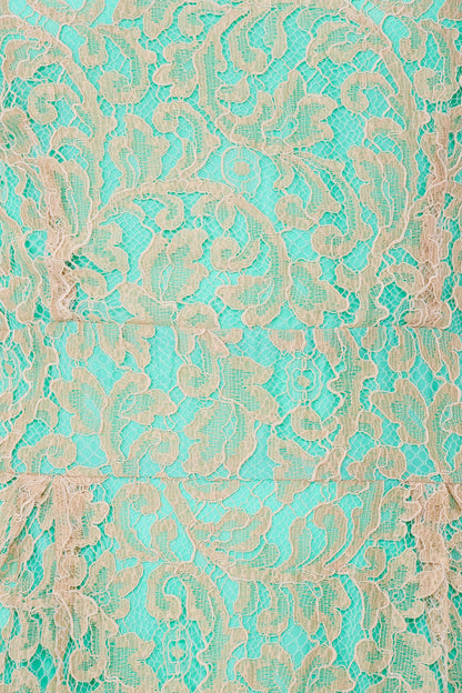 LONGER FLORENCE DRESS | BEIGE LACE