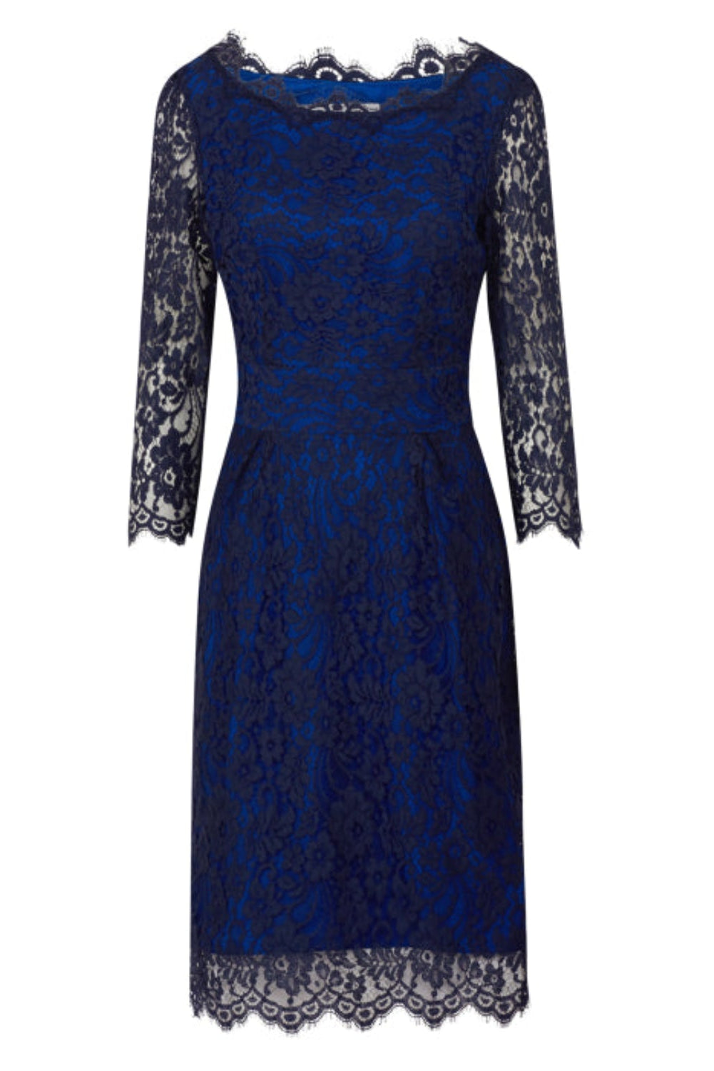 LONGER FLORENCE DRESS | NAVY LACE
