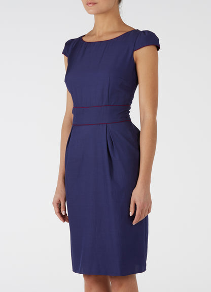 LONGER FLORENCE DRESS | SILK OTTOMAN