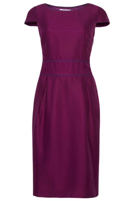 LONGER FLORENCE DRESS | SILK OTTOMAN