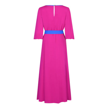 MIDI JOJO DRESS | HOT PINK SILK