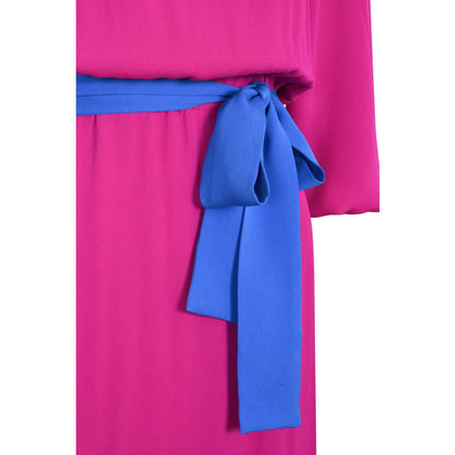 MIDI JOJO DRESS | HOT PINK SILK