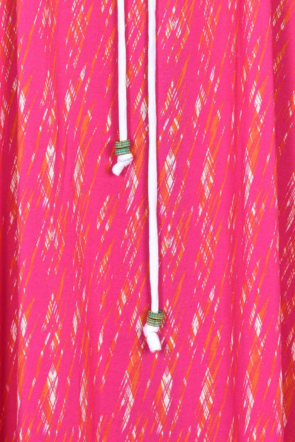 MIDI VIOLET DRESS | SHARD PRINT