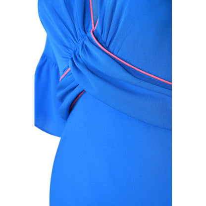MILLIE DRESS | BRIGHT LIGHT BLUE SILK GEORGETTE