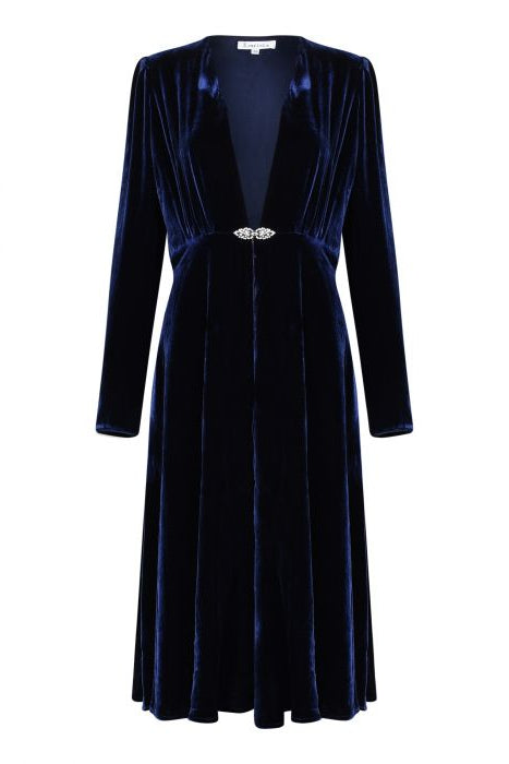 NEW DULWICH COAT | NAVY VELVET