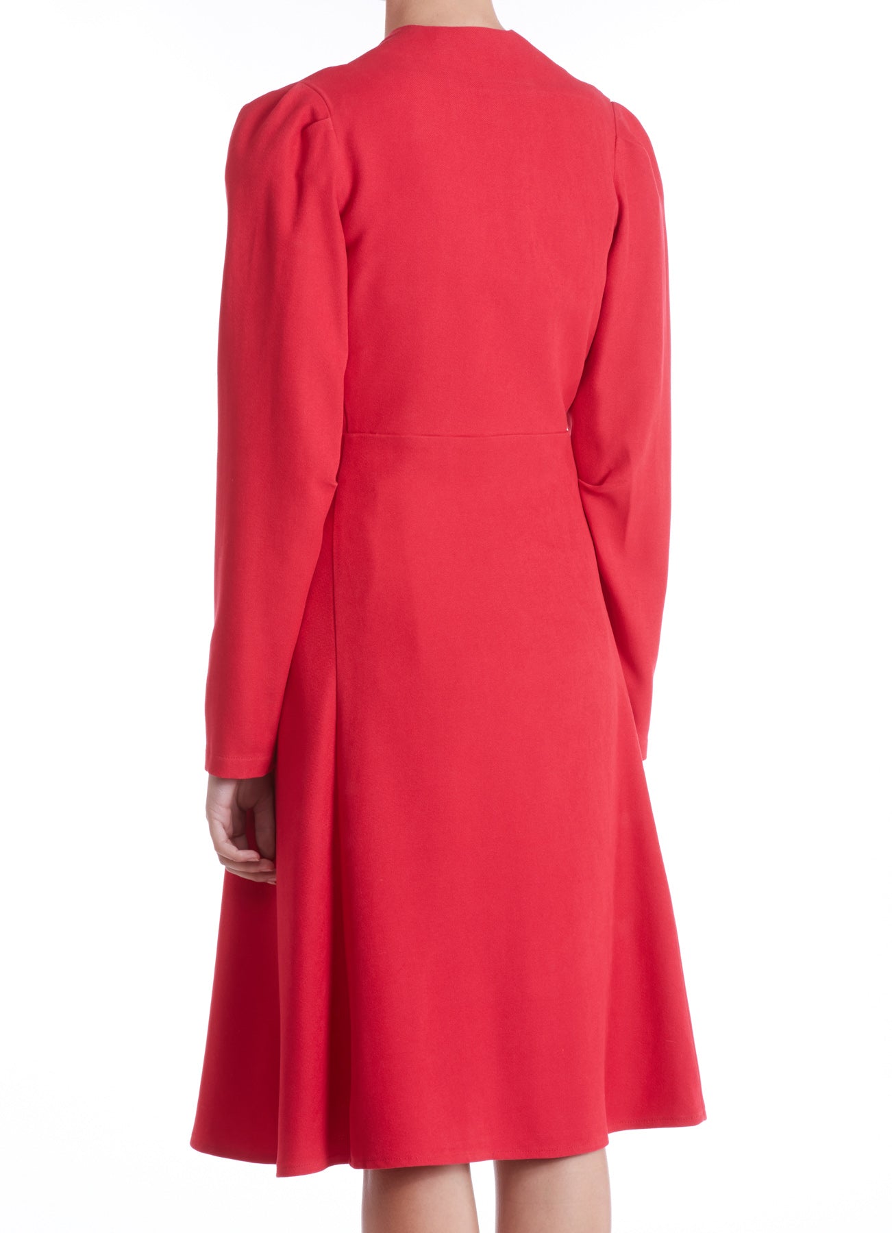 DULWICH COAT | CRIMSON SILK TWILL