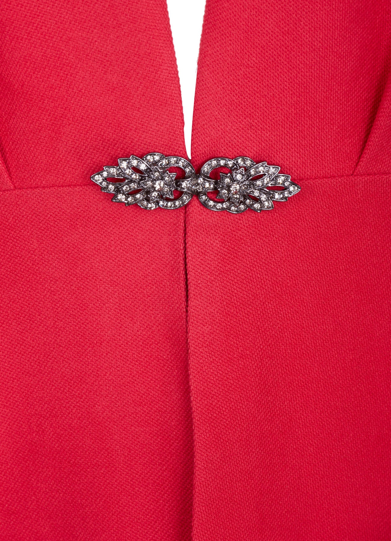DULWICH COAT | CRIMSON SILK TWILL