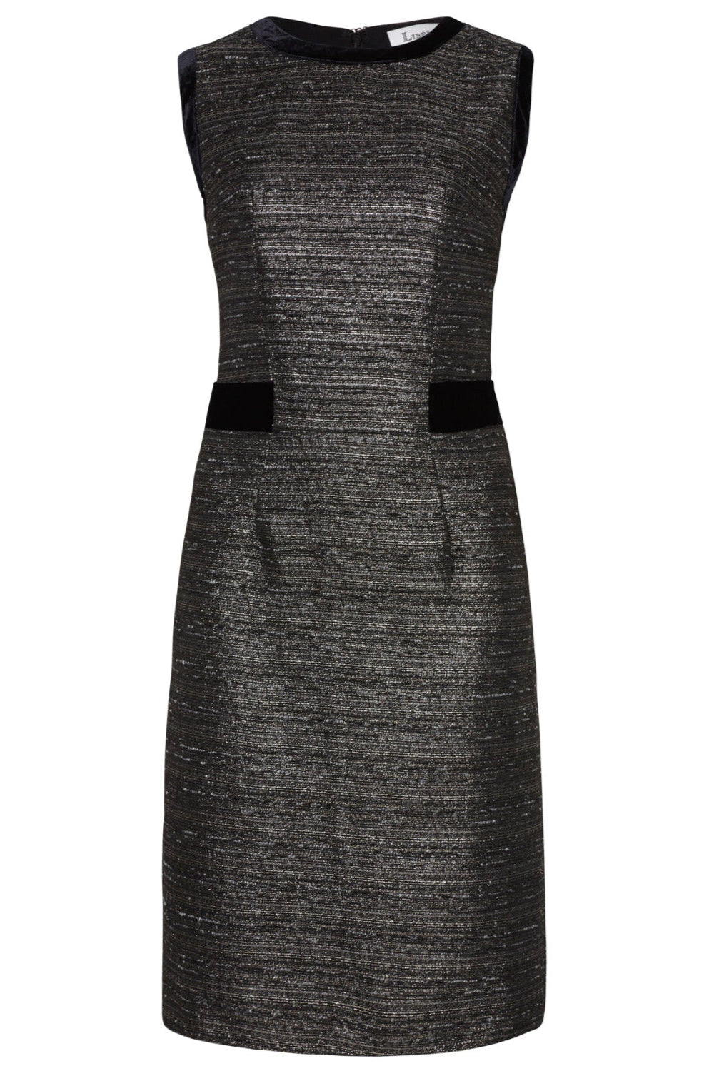 PETRA DRESS | STRIPEY METALLIC