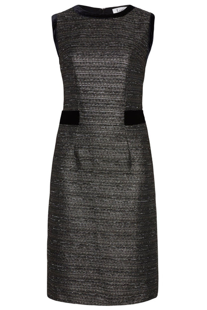 PETRA DRESS | STRIPEY METALLIC