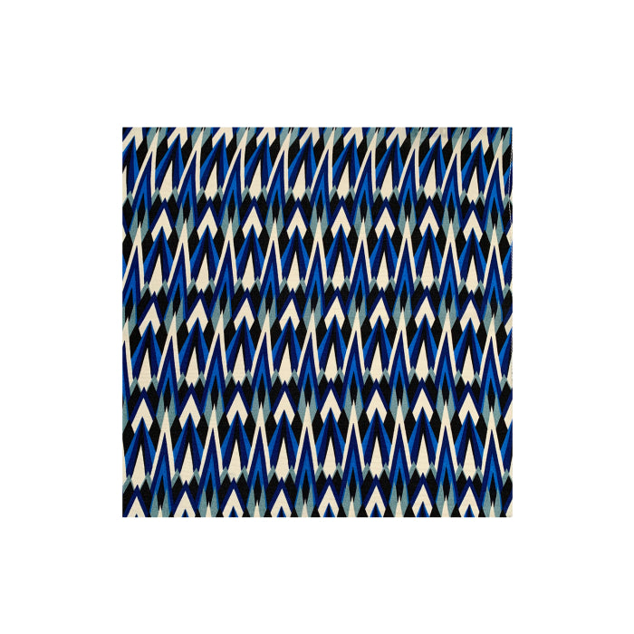 POCKET SQUARE | BLUE STALAGTITE PRINT