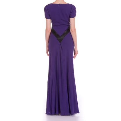 LONG SOFIA DRESS | BEADED HEAVY GEORGETTE