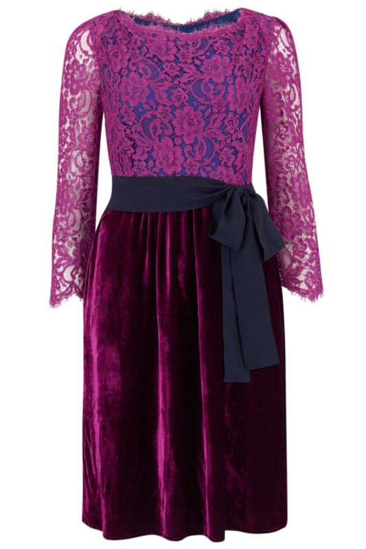 ROMY DRESS | LACE & VELVET
