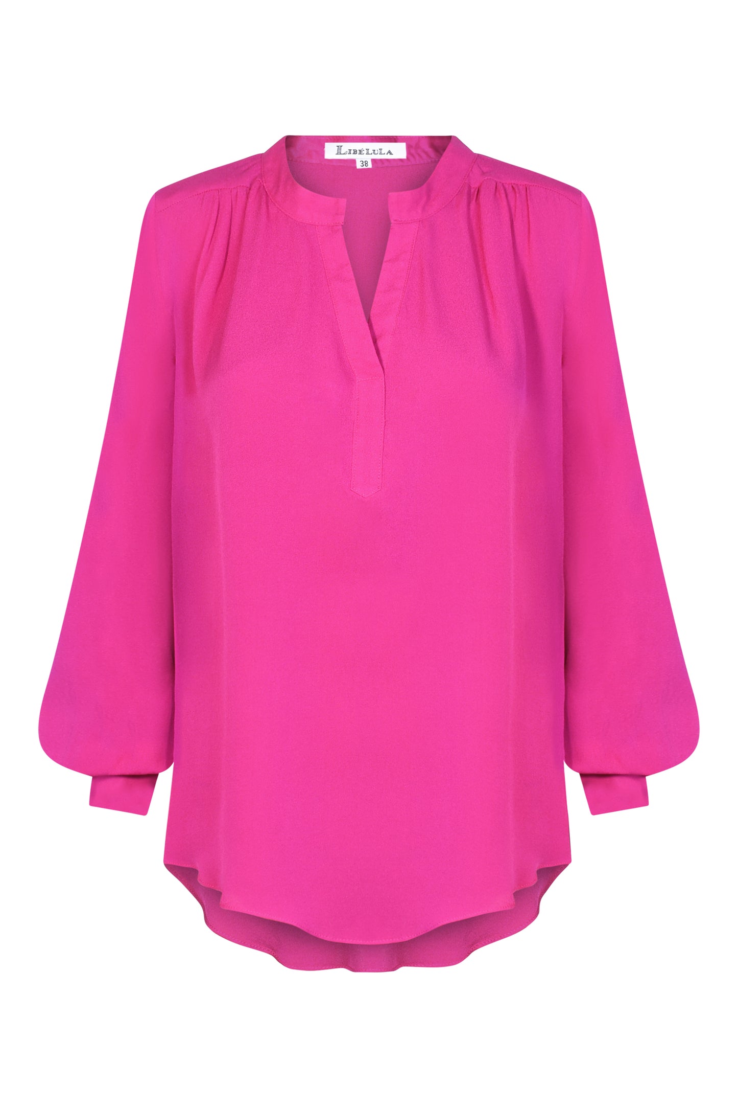 SILKY TOP | WINTER PINK SILK GEORGETTE