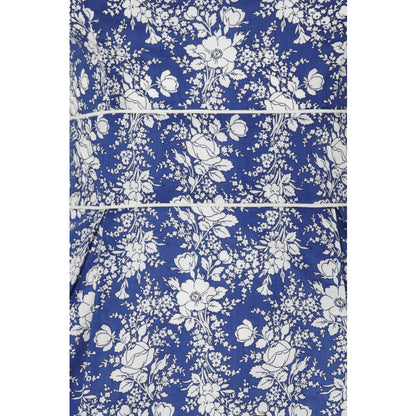 MINI FLORENCE DRESS | BLUE FLOWER COTTON