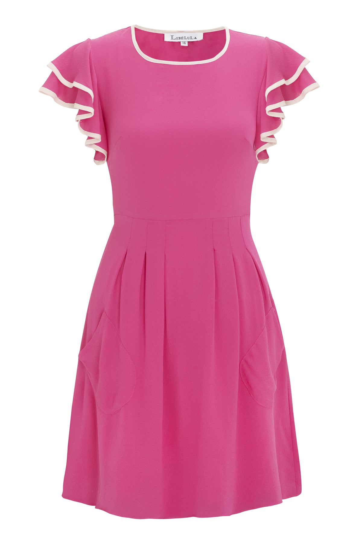 Beatrix Pink BEATRIX DRESS | PINK SILK GEORGETTE – Libelula