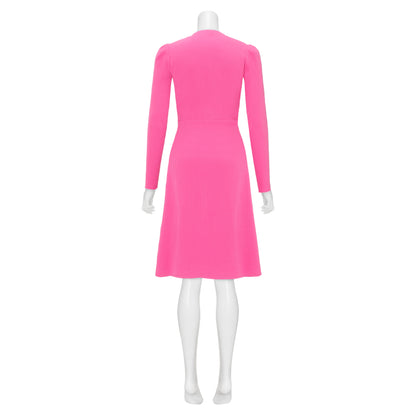 DULWICH COAT | HOT PINK SILK TWILL