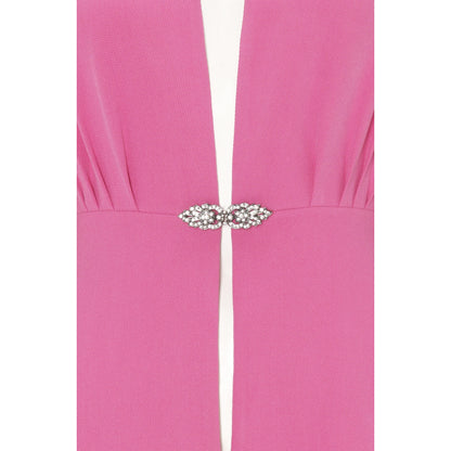 DULWICH COAT | HOT PINK SILK TWILL