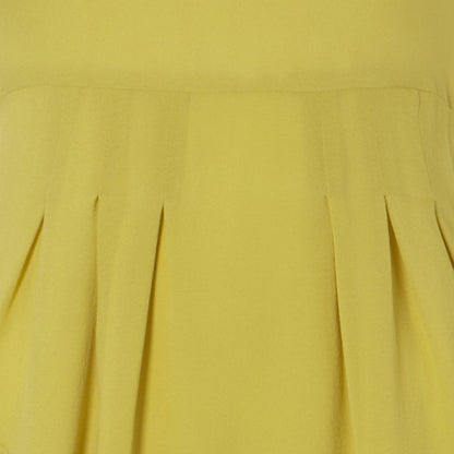 BEATRIX DRESS | YELLOW SILK GEORGETTE
