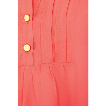 DELPHINE TOP | BRIGHT ORANGE SILK GEORGETTE