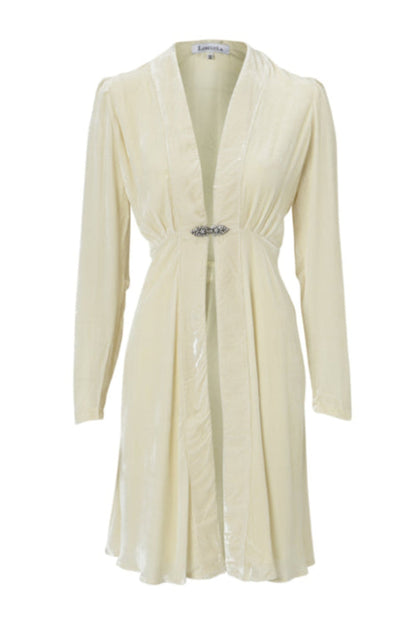 DULWICH COAT | CREAM VELVET