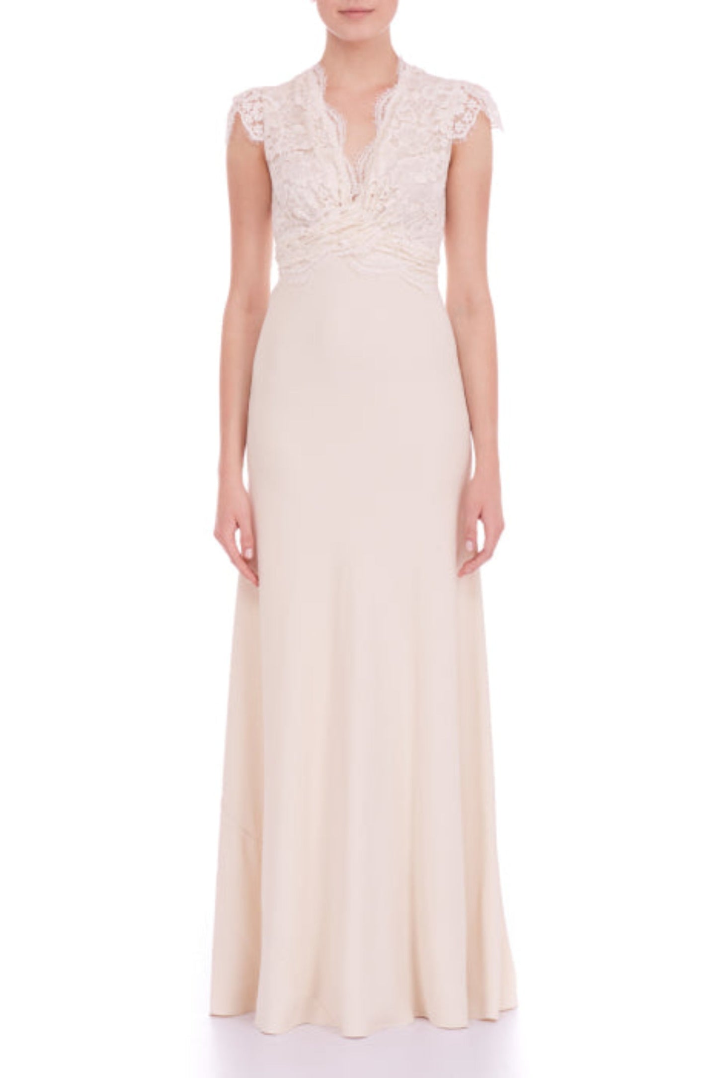 BRIDAL | LONG MILLIE DRESS | LACE AND HEAVY SILK