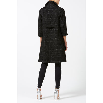 WOOLHAMPTON COAT | BLACK SPARKLE BOUCLE
